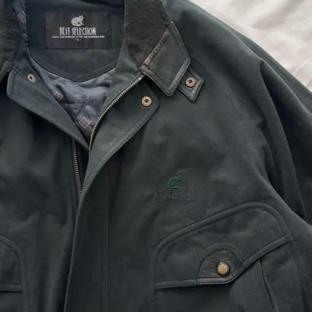 00’s vintage スエード調ブルゾン 短丈 アメカジ シティーボーイ