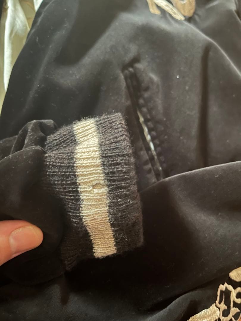 テーラー東洋 スカジャン 港商スペシャル 別珍 髑髏 スカル 大（L）タグあり