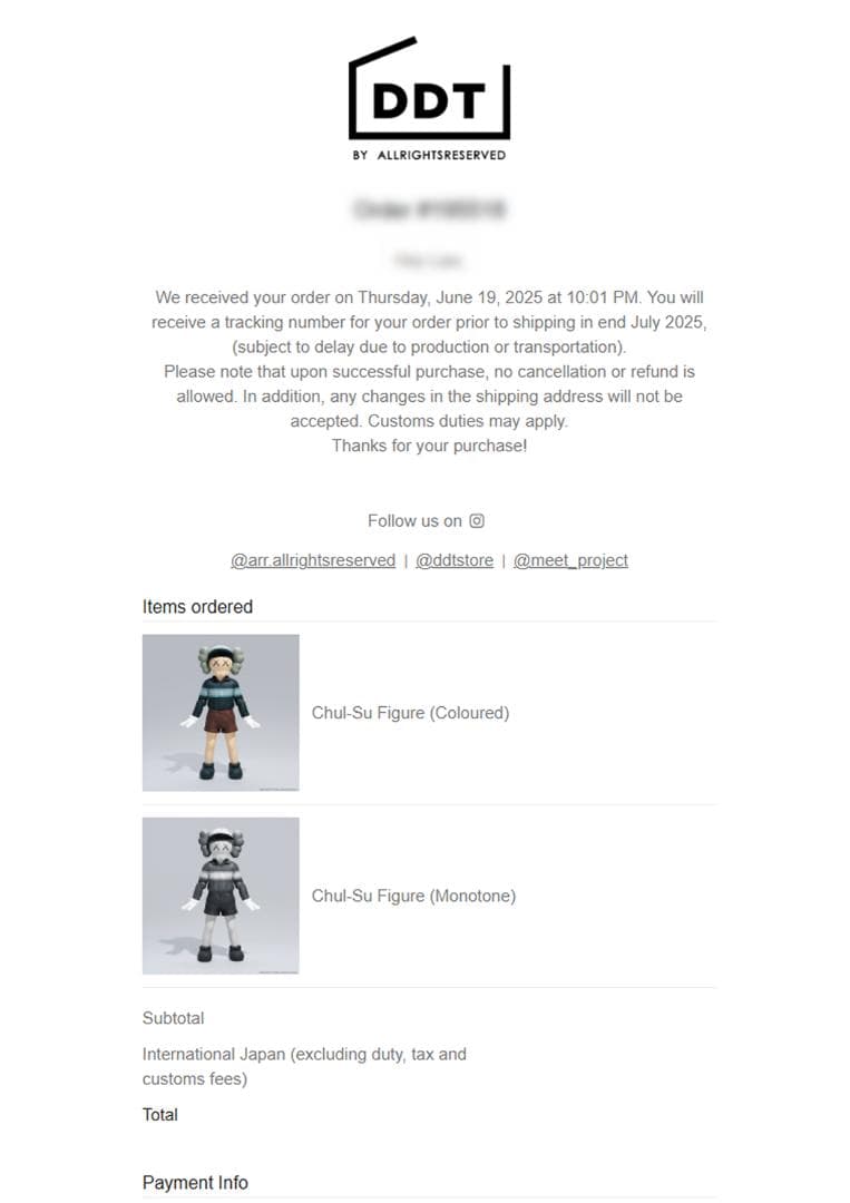 KAWS x Squid Game 3 Chul-Su フィギュア モノトーン