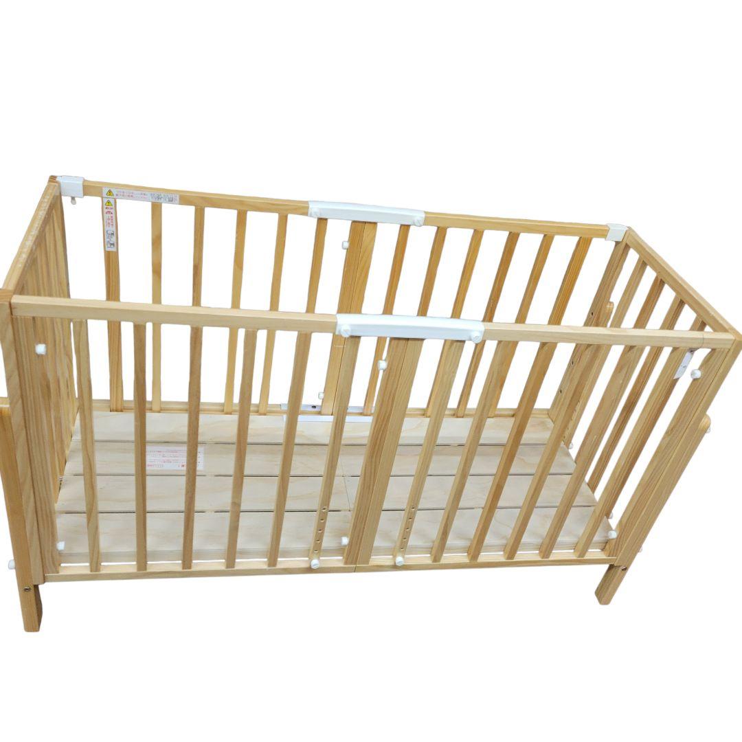 希少 大和屋 YAMATOYA そいねーるIII ベビーベッドNA 木製