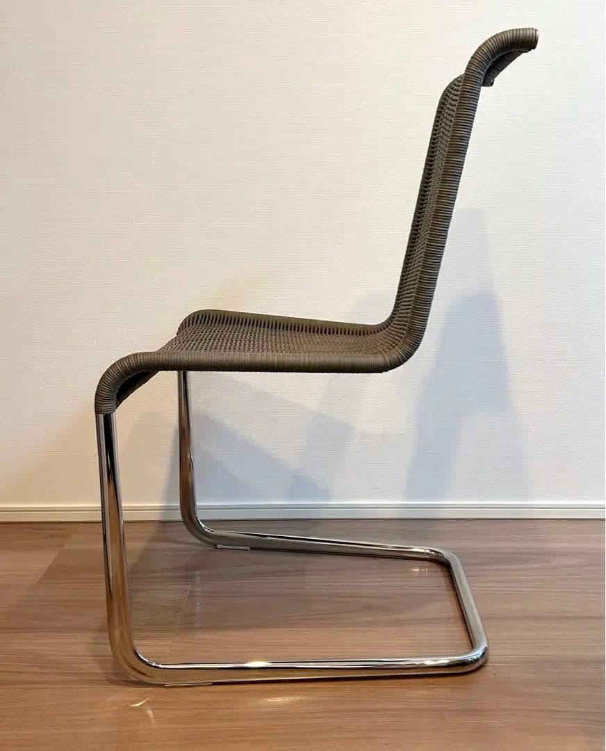 TECTA B20 チェア ドイツ製 グレー×藤×シルバー モダンデザイン