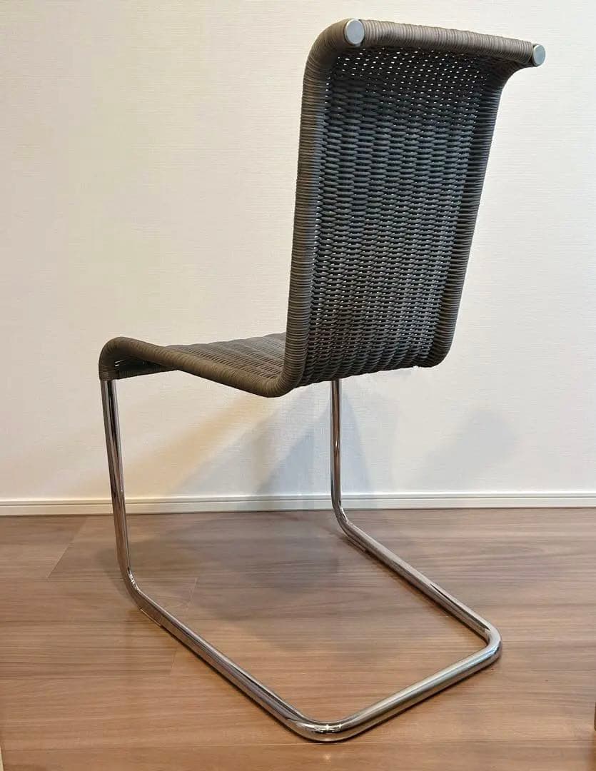 TECTA B20 チェア ドイツ製 グレー×藤×シルバー モダンデザイン