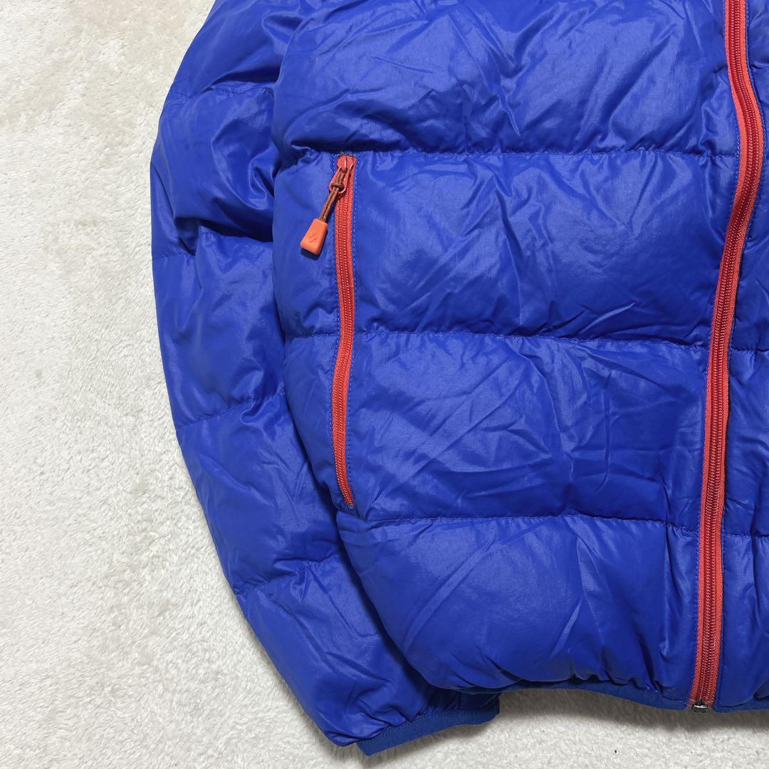 美品 mont-bell down jacket parka blue 収納袋付