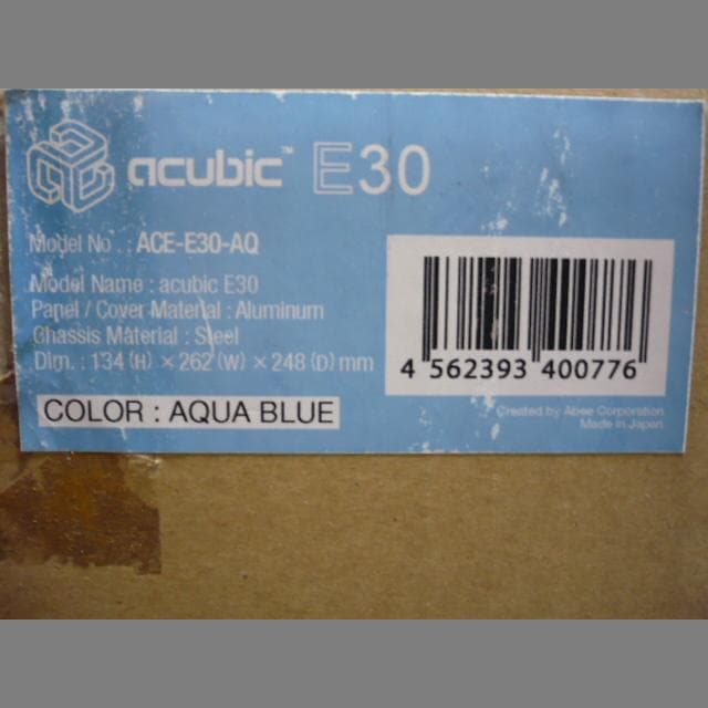 Abee acubic E30 青　山洋電気ファン、延長ケーブル等をおまけで同梱