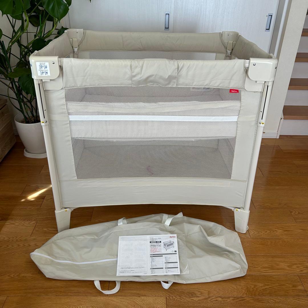 【完品・美品】Aprica ココネル エアー ベビーベッド 折りたたみ