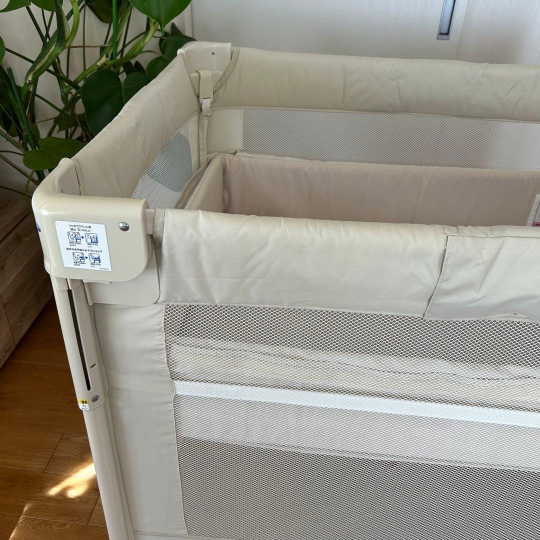 【完品・美品】Aprica ココネル エアー ベビーベッド 折りたたみ