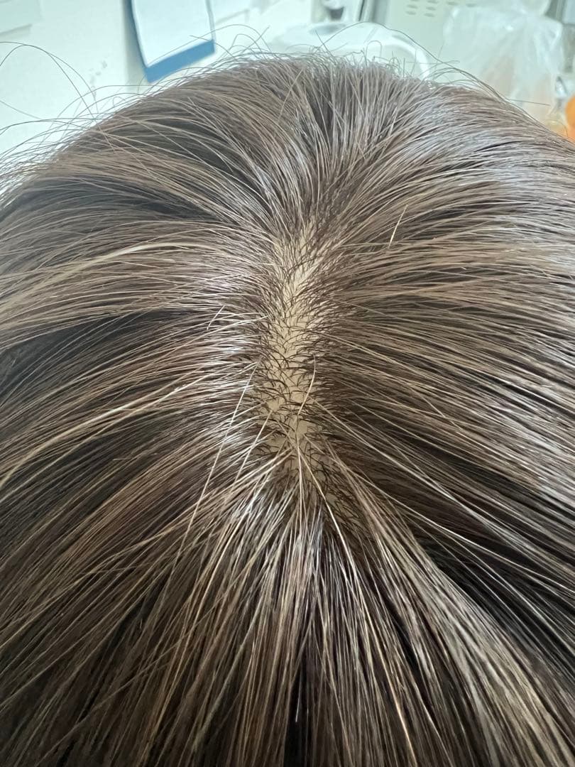 百合子ウィッグ ブラウン ロングウィッグ