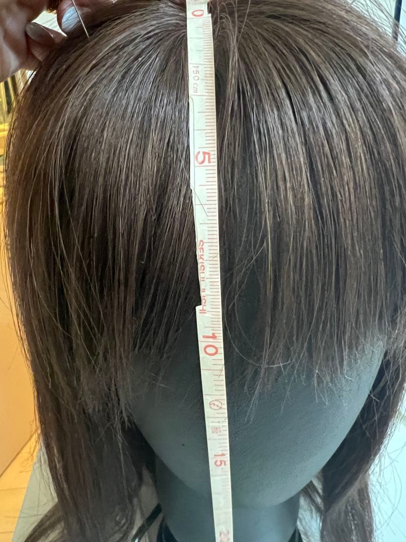 百合子ウィッグ ブラウン ロングウィッグ