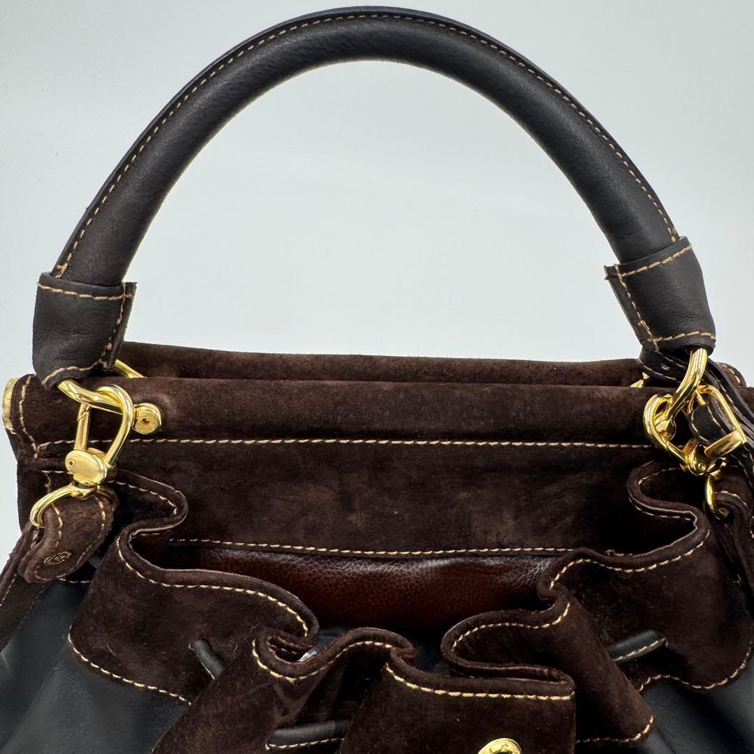 FENDI フェンディ レザー スエード 2way リュックサック トートバッグ