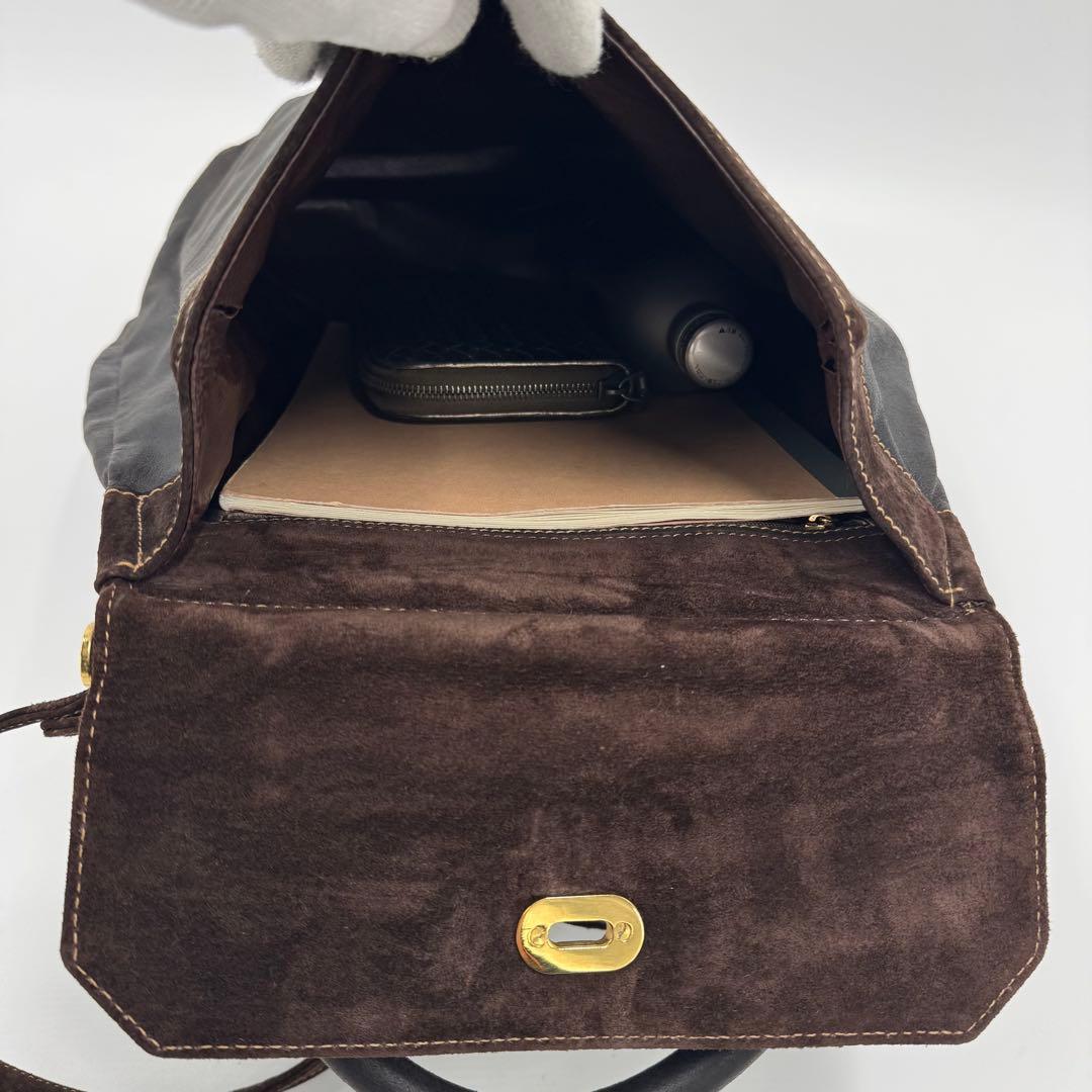 FENDI フェンディ レザー スエード 2way リュックサック トートバッグ