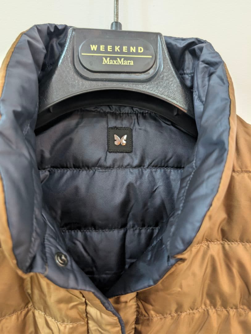 新品未使　マックスマーラ　リバーシブル ダウンジレ 40 薄手 安心鑑定可