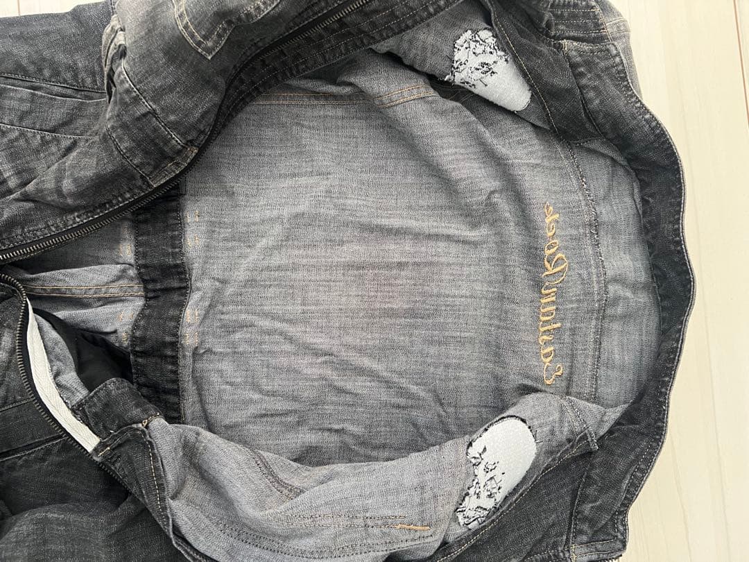 凍りのK 美品 PPFM 入手困難 スカル 刺繍 デニム つなぎ