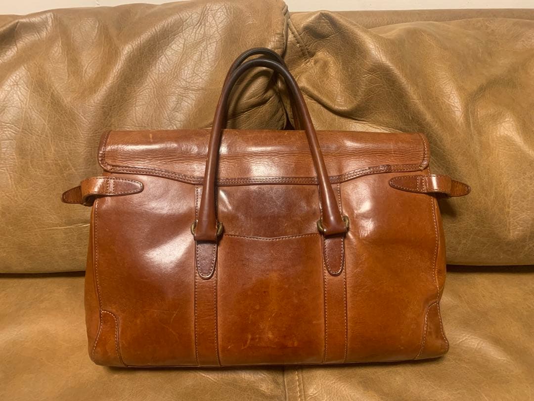 sot ソット プエブロレザー　フラップブリーフトートバッグ　キャメル