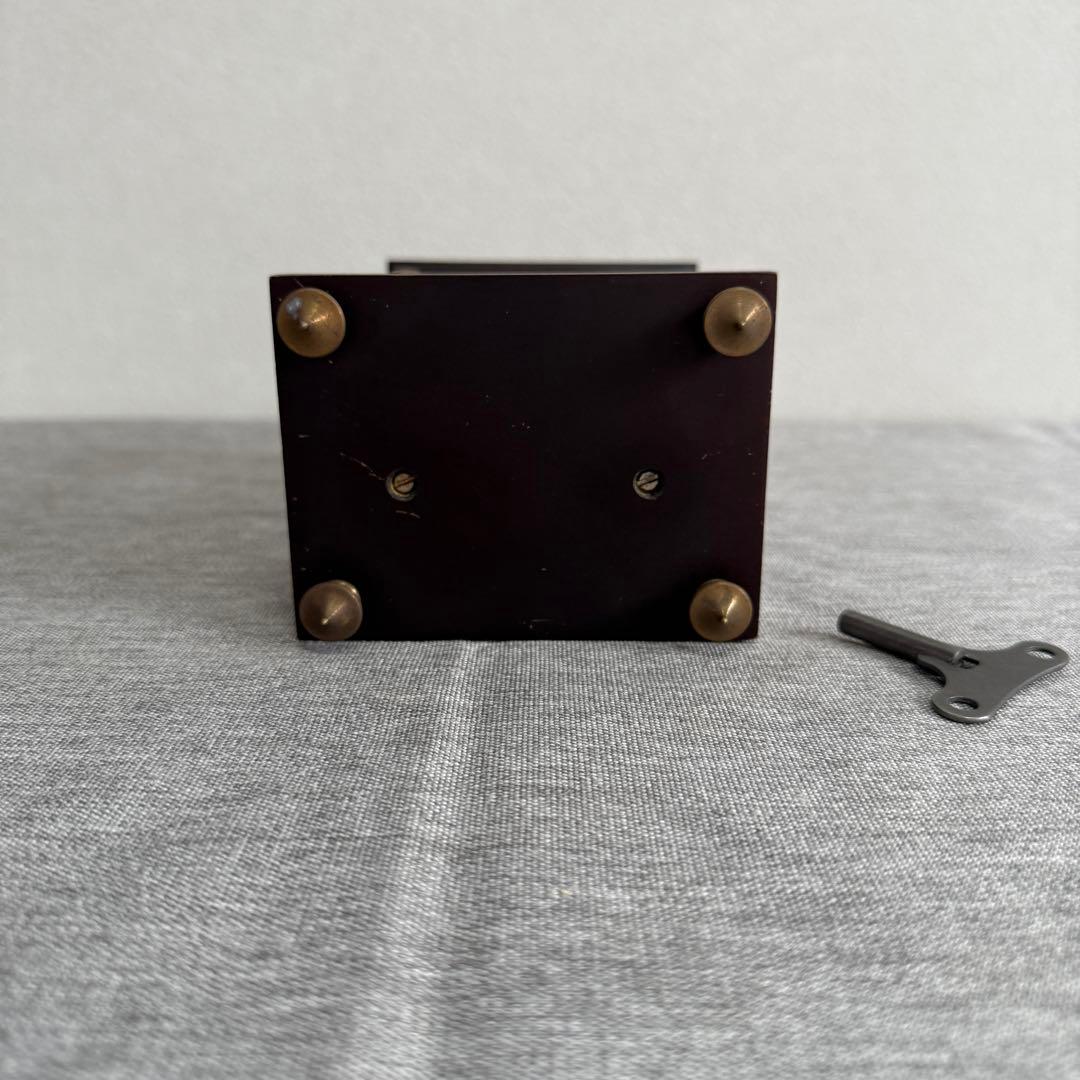 置時計 アンティーク レトロ 振り子時計 置き時計 ゼンマイ式 昭和レトロ