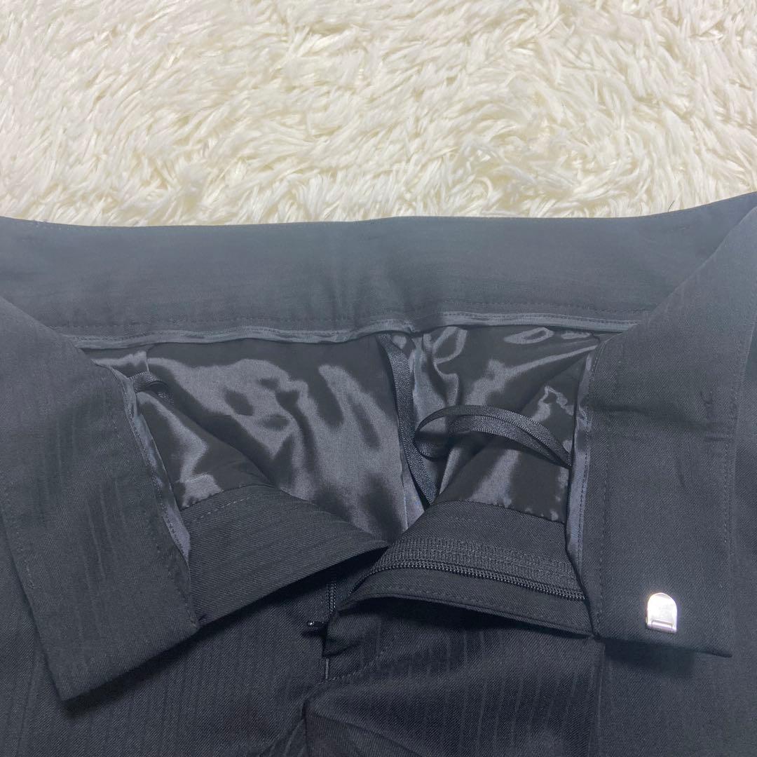 大きいサイズ　レミュー　パンツスーツ　ウォッシャブル　ブラック　上11下13