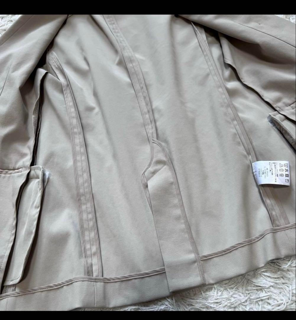 美品 プラステ リネンブレンド　ダブルジャケット セットアップ 洗える XS