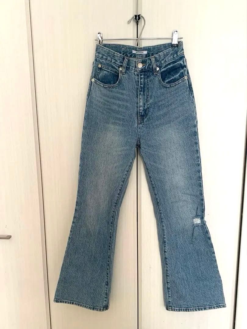 senee high waist flare denimハイウエストフレアデニム