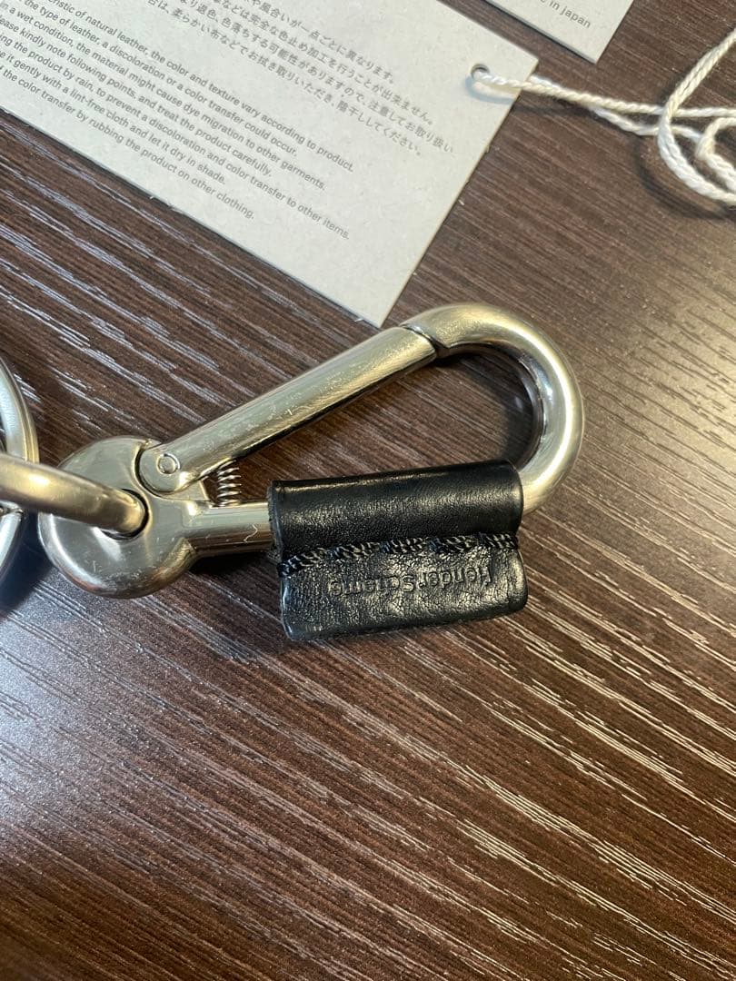 【Hender Scheme】カラビナ型キーホルダー Black