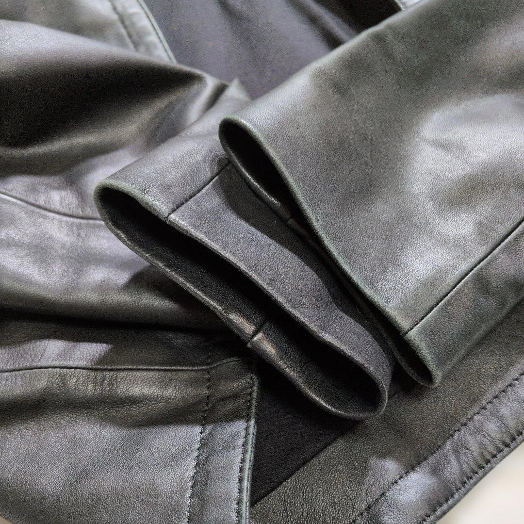 極美品　Theory Luxe セオリー ソフトレザージャケット38　黒
