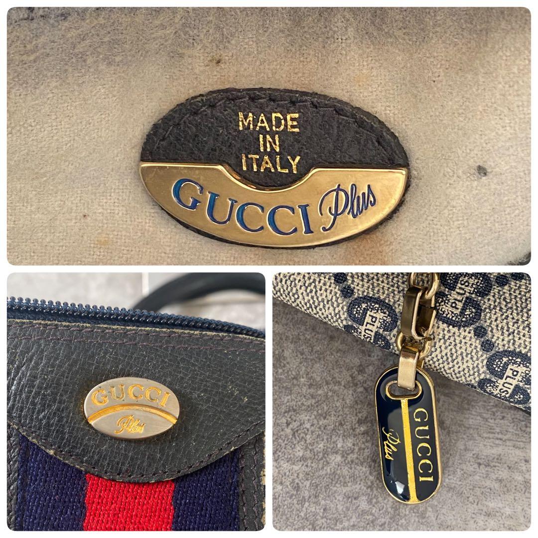 GUCCI オールドグッチ　ミニ　ボストンバッグ　シェリーライン　GGスプリーム