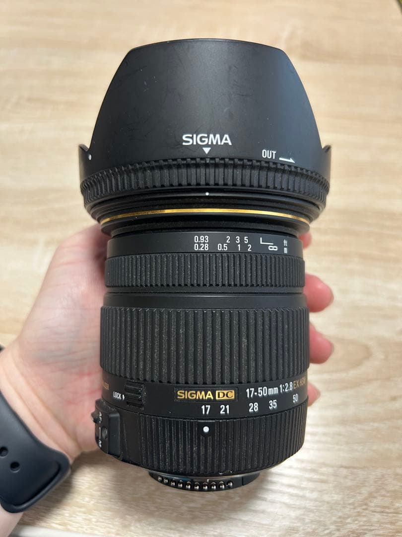 【パール】美品　【ニコン用】SIGMA 17-50mm F2.8 レンズ