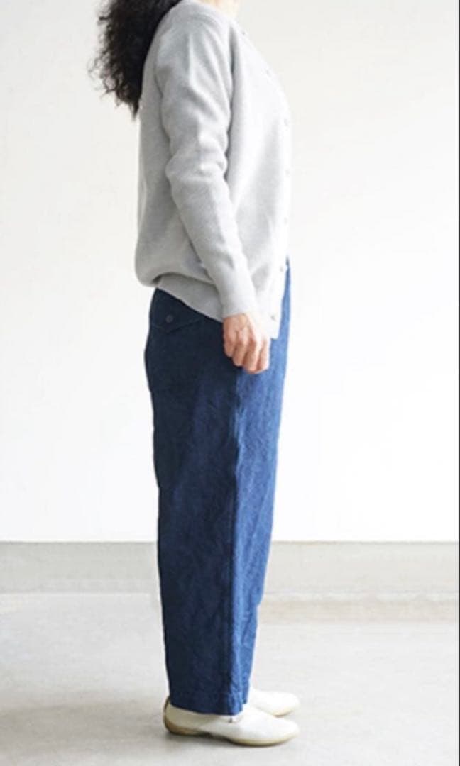 【本日限りお値下げ】ゴーシュ バーズアイ デニムパンツ ワイドパンツ インディゴ