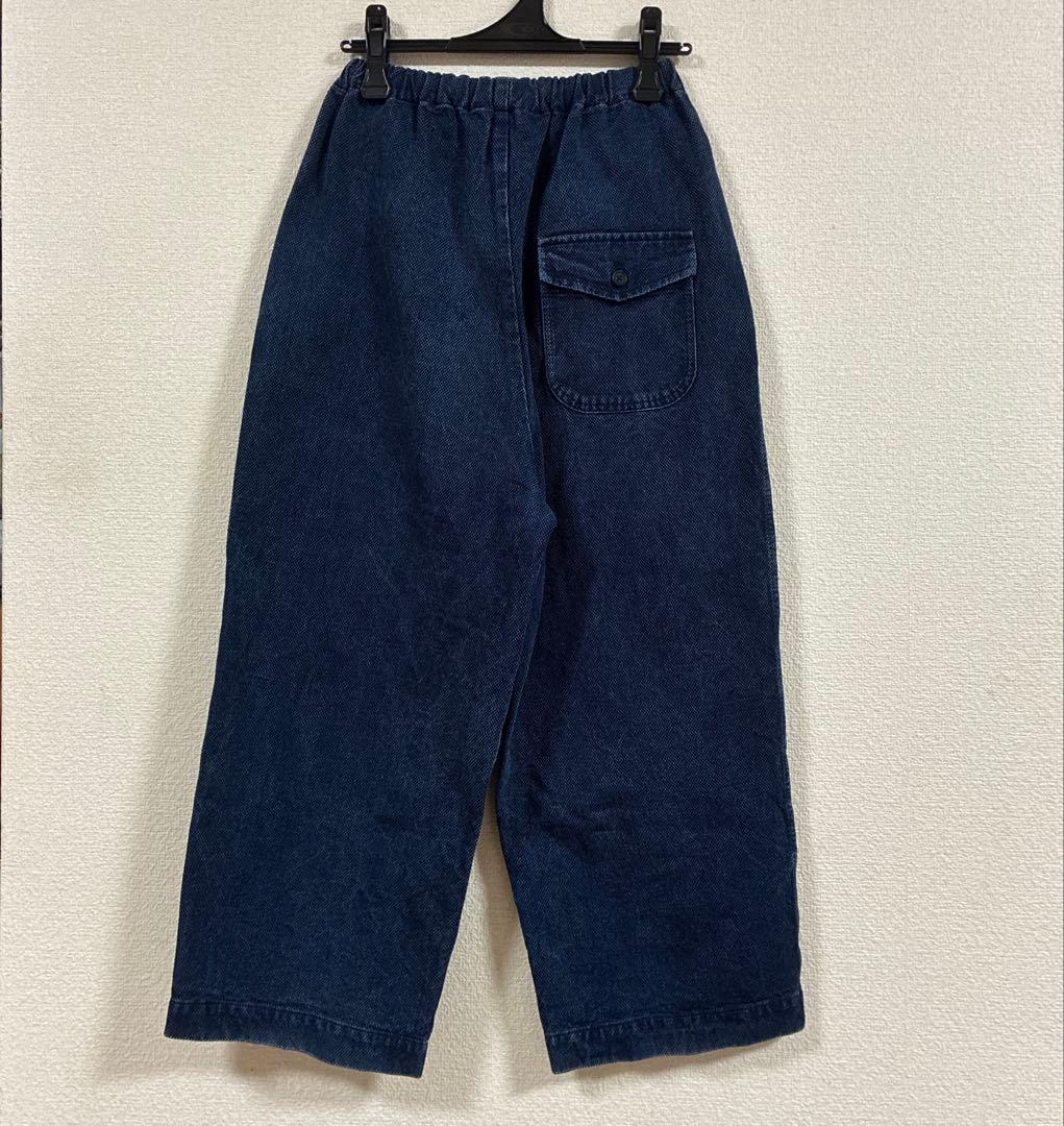 【本日限りお値下げ】ゴーシュ バーズアイ デニムパンツ ワイドパンツ インディゴ