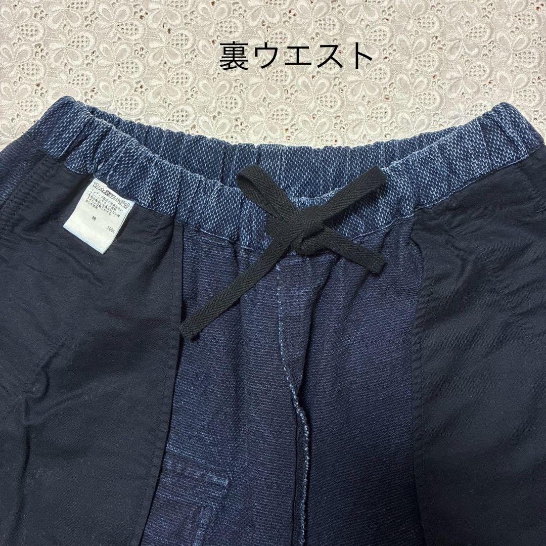 【本日限りお値下げ】ゴーシュ バーズアイ デニムパンツ ワイドパンツ インディゴ