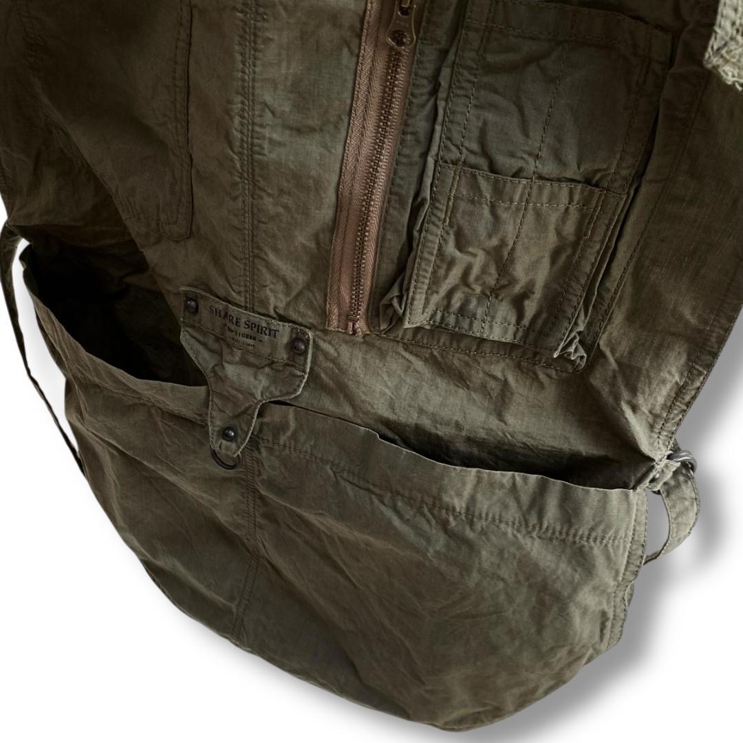 SHARE SPIRIT シェアースピリット　ミリタリー エプロン　フリーサイズ