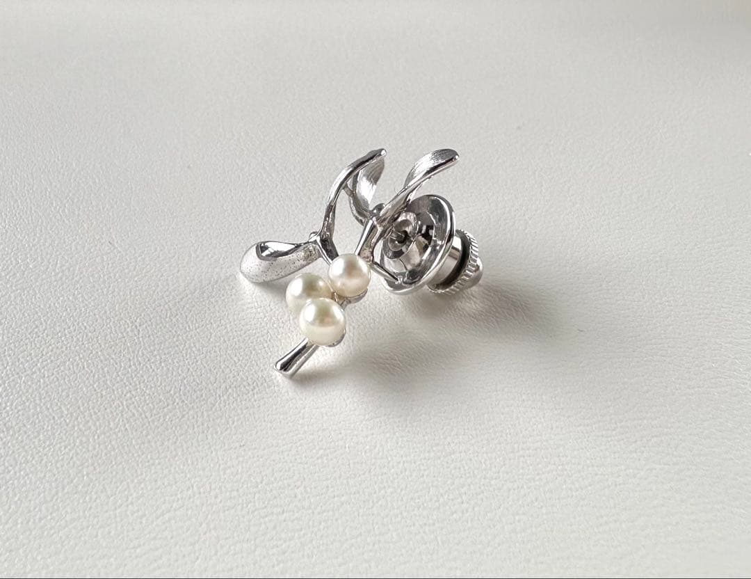 MIKIMOTO アコヤベビーパール ピンプローチ SV