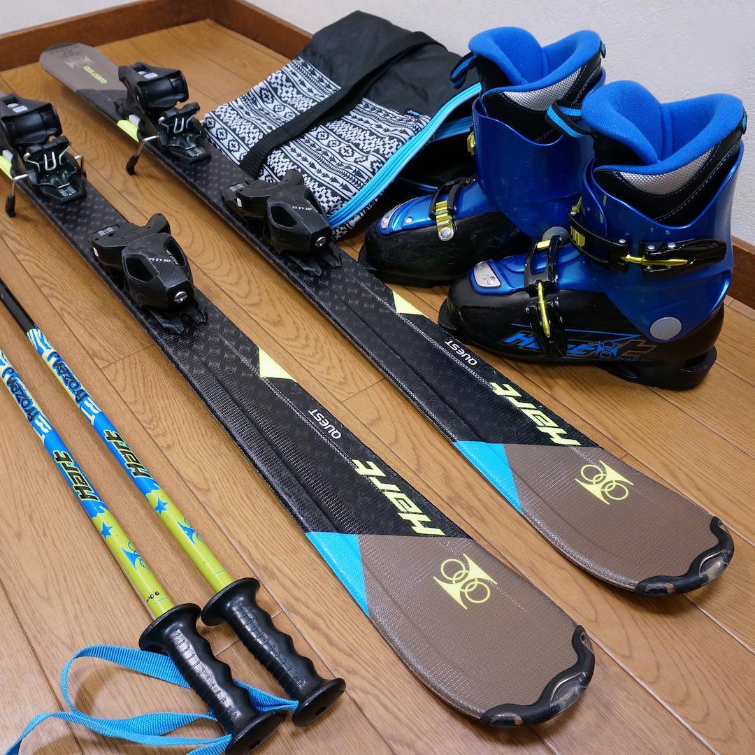 メンテ済 117cm 靴21cm HART スキーセット おまけ (120)