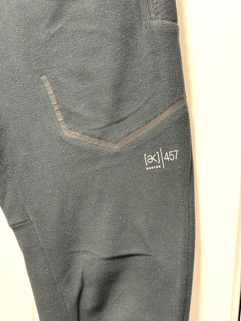 [美品] Burton [ak] 457 マイクロフリース上下　Lサイズ 黒