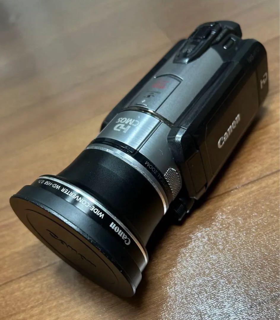 Canon ivis HF S21 キャノン純正ワイコン付 ビデオカメラ