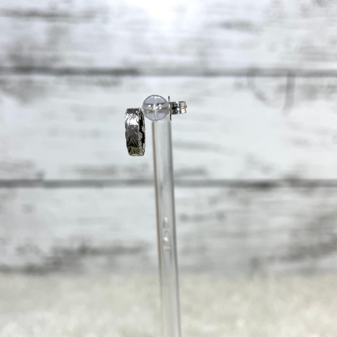 GUCCIグッチ インターロッキングGGピアス片耳　燻　メンズ/レディース