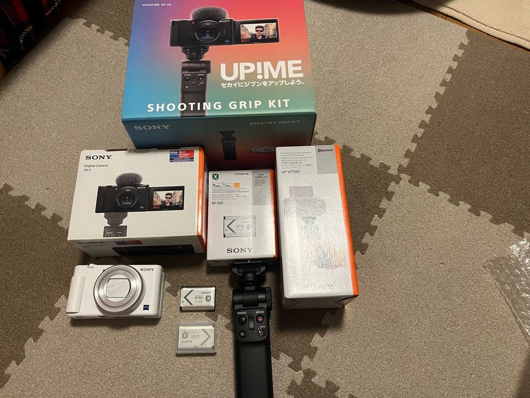 SONY VLOGCAM ZV-1G シューティンググリップキット ホワイト