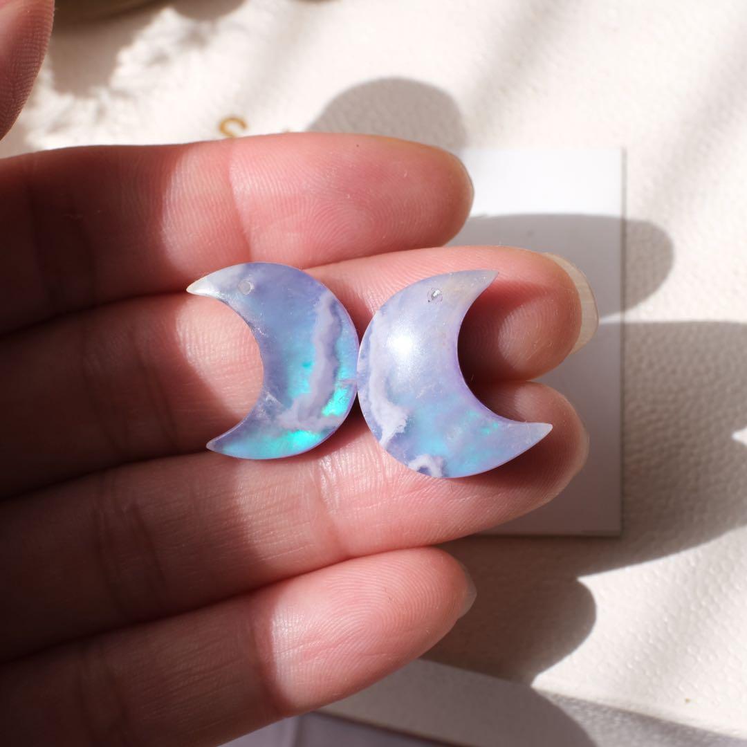 Jasmine♪♦︎14kgfダブルプルメリアカービングピアス/