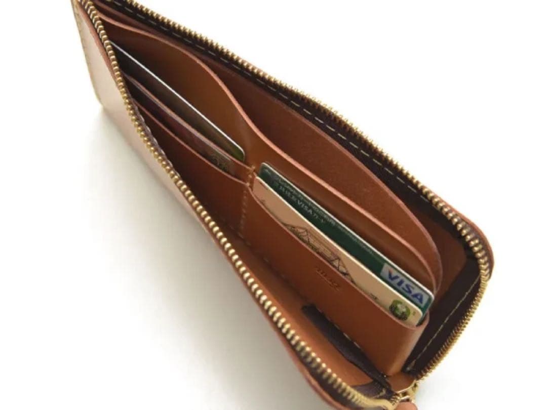 HERZ L字 ファスナー 長財布 新品未使用 ブラック 本革