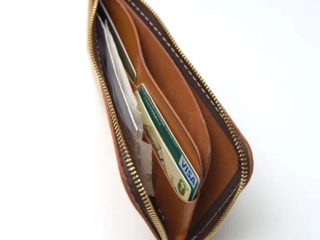 HERZ L字 ファスナー 長財布 新品未使用 ブラック 本革