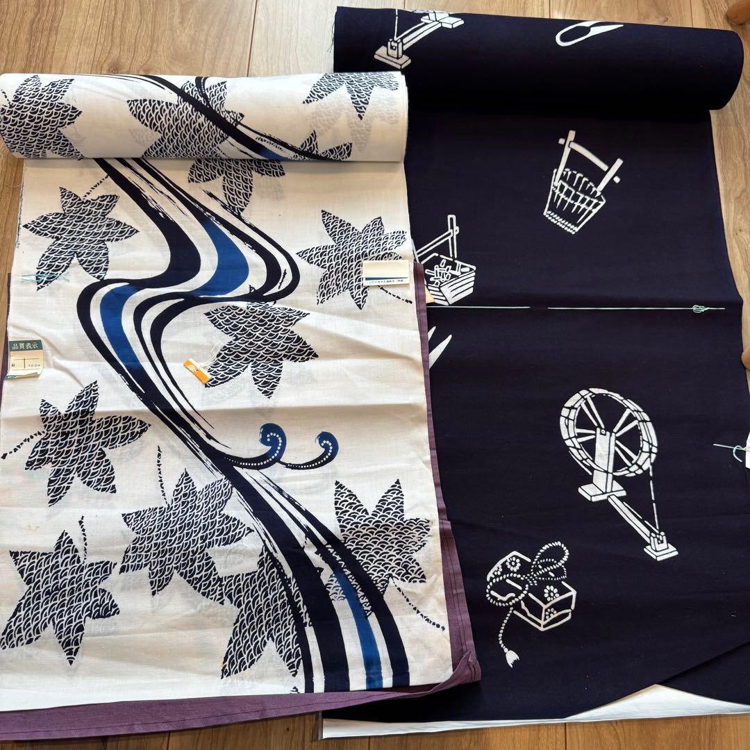 格安 リメイク　素材　 まとめ売り　着物　和服　10点　本染　浴衣　反物　三勝染