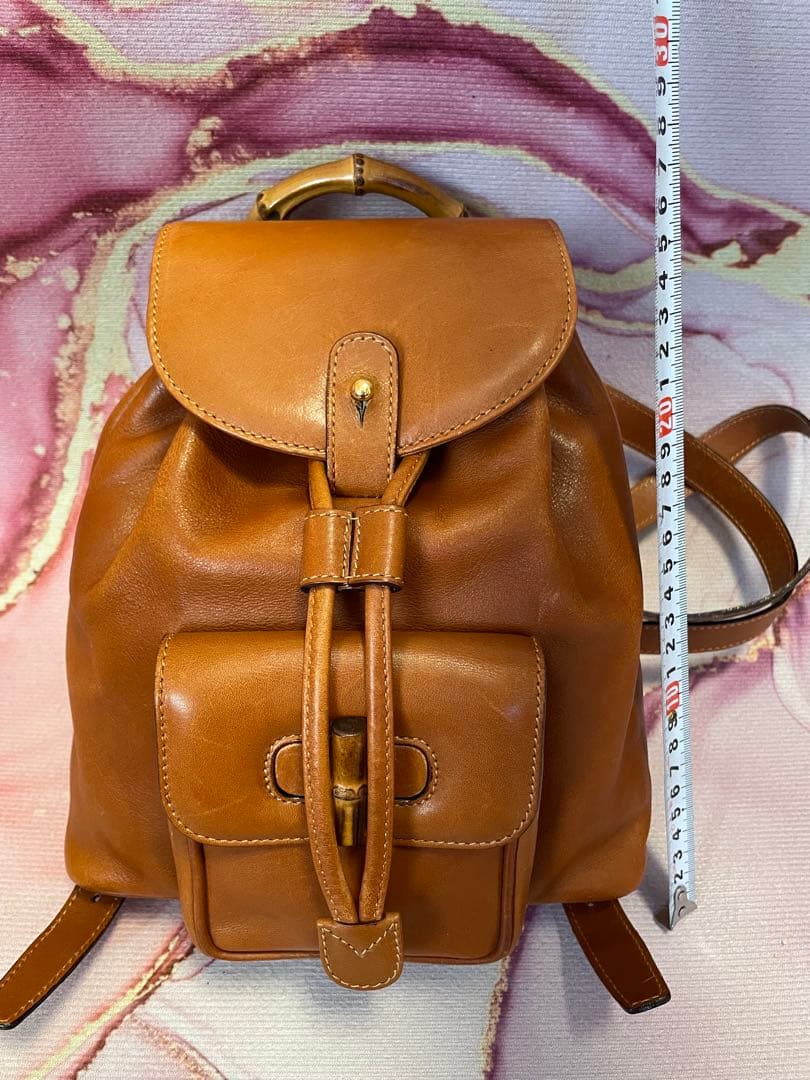 お値下げ可♡GUCCI グッチ バンブー レザー ミニリュック