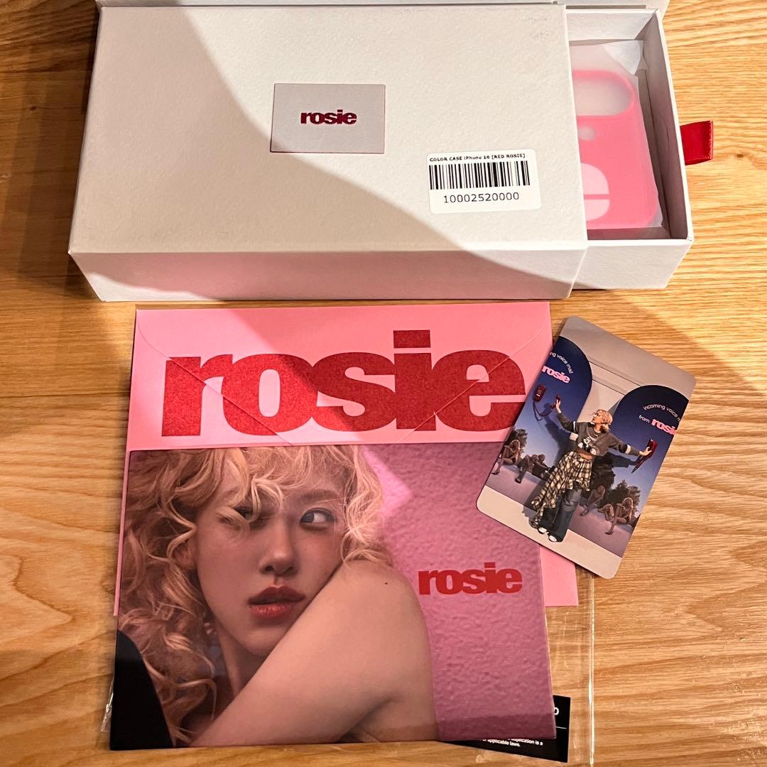 ROSÉ ROSIE iPhone16 ケース レッド フォトボード トレカ