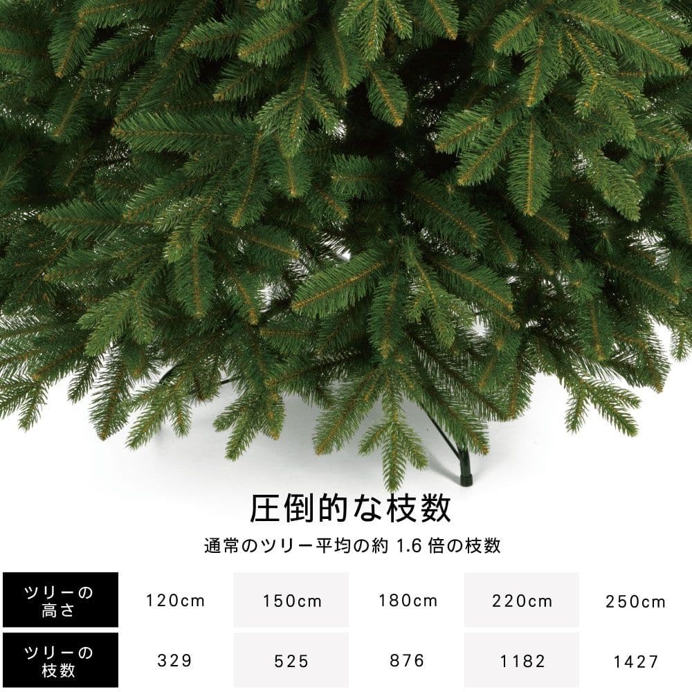 【はる】CLAREX SLENDER 180cm 人工クリスマスツリー