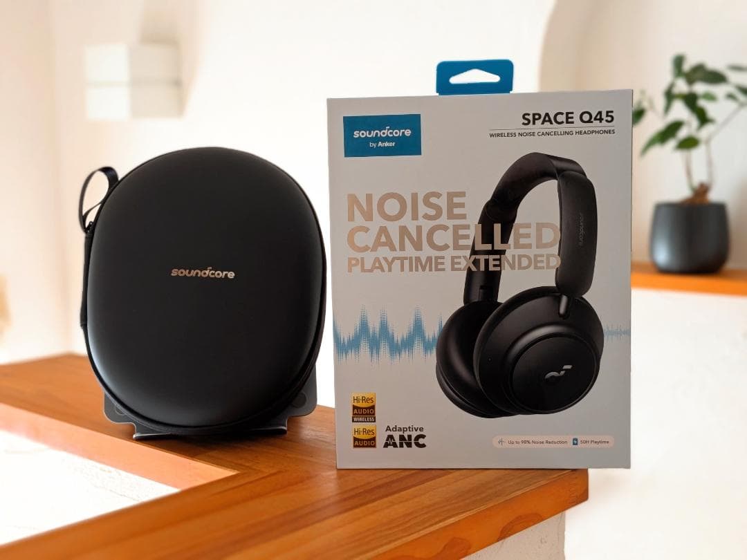 美品 Anker Soundcore Space Q45 ノイキャンヘッドホン