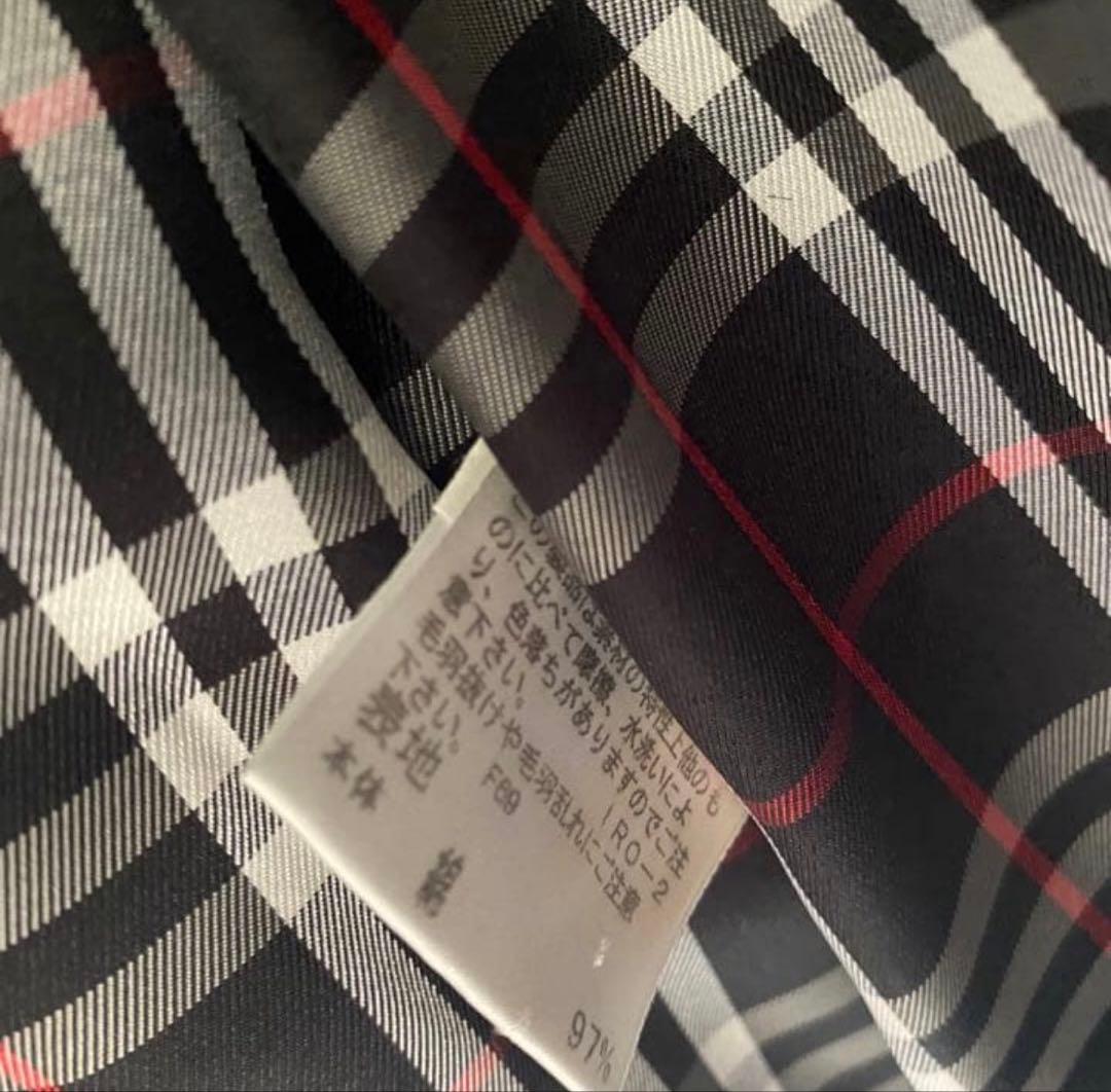 Burberryバーバリー黒 コーデュロイ ジャケット チェック柄