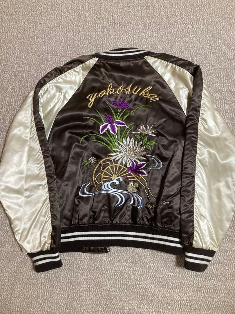 スカジャン プリンス商会 ブラウン/シルバー