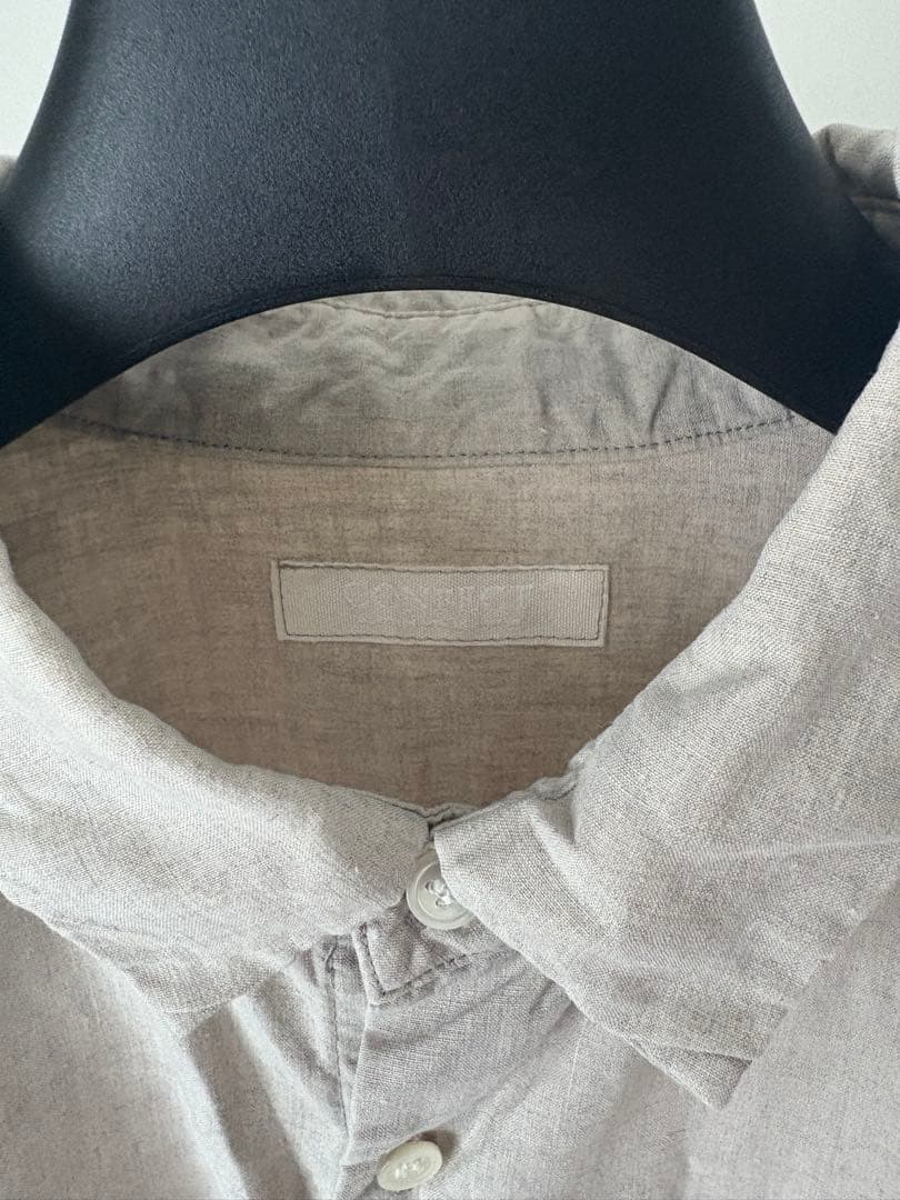 confectハイカウントリネンレギュラーカラーシャツ