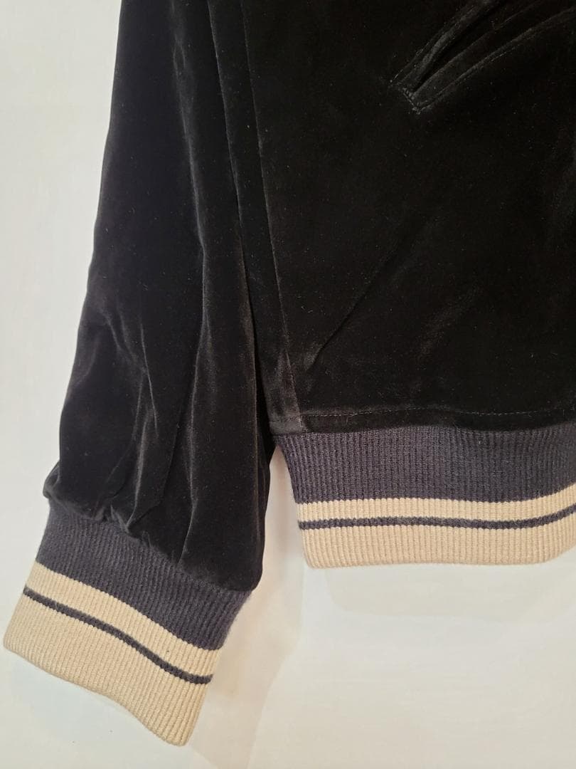 50'sライク刺繍ベロアリバーシブルスカジャン●サイズXL●（商品番号4964）