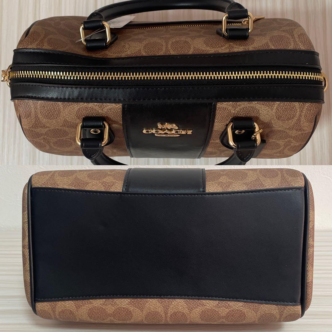 早い者勝ち！訳あり新品 COACH ハンドバッグ シグネチャー柄 2way