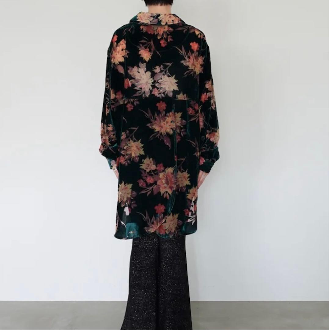 Sahara Velvet Over Shirt Green 美品