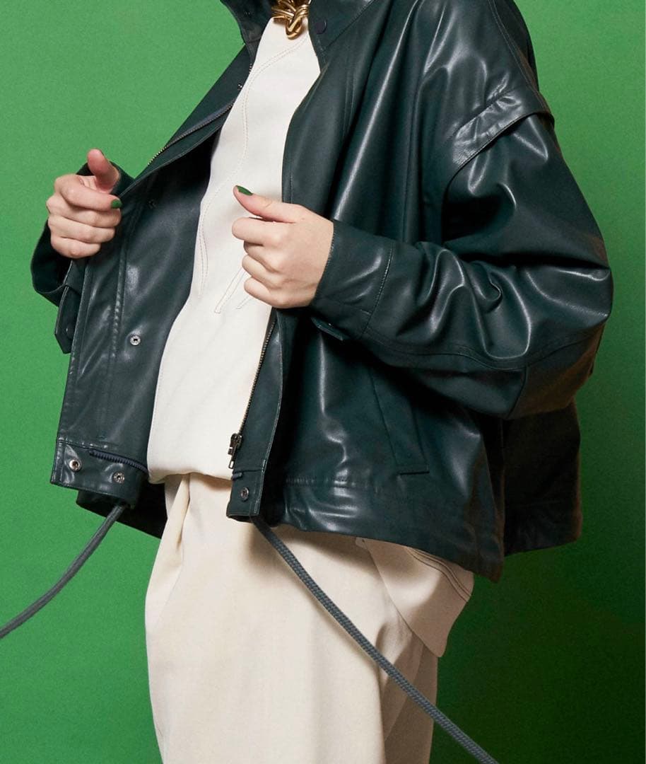 MAISONSPECIALメゾンスペシャル　ヴィーガンレザーモッズコート 新品